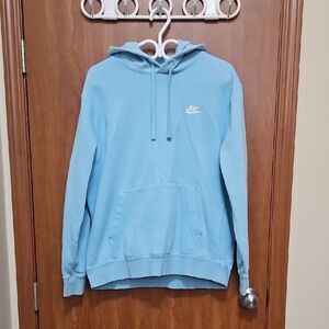 Nike Men's Light Blue Pullover Hoodie